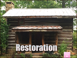 Historic Log Cabin Restoration  Mamers, North Carolina