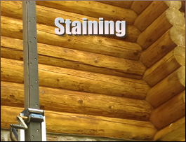  Mamers, North Carolina Log Home Staining